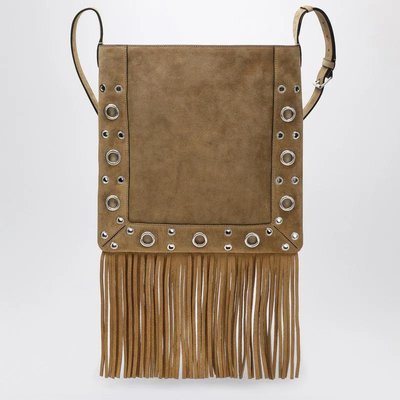 Beige Nellcôte Bag In Suede With Fringes sold by Wanan Luxury product image thumbnail 2