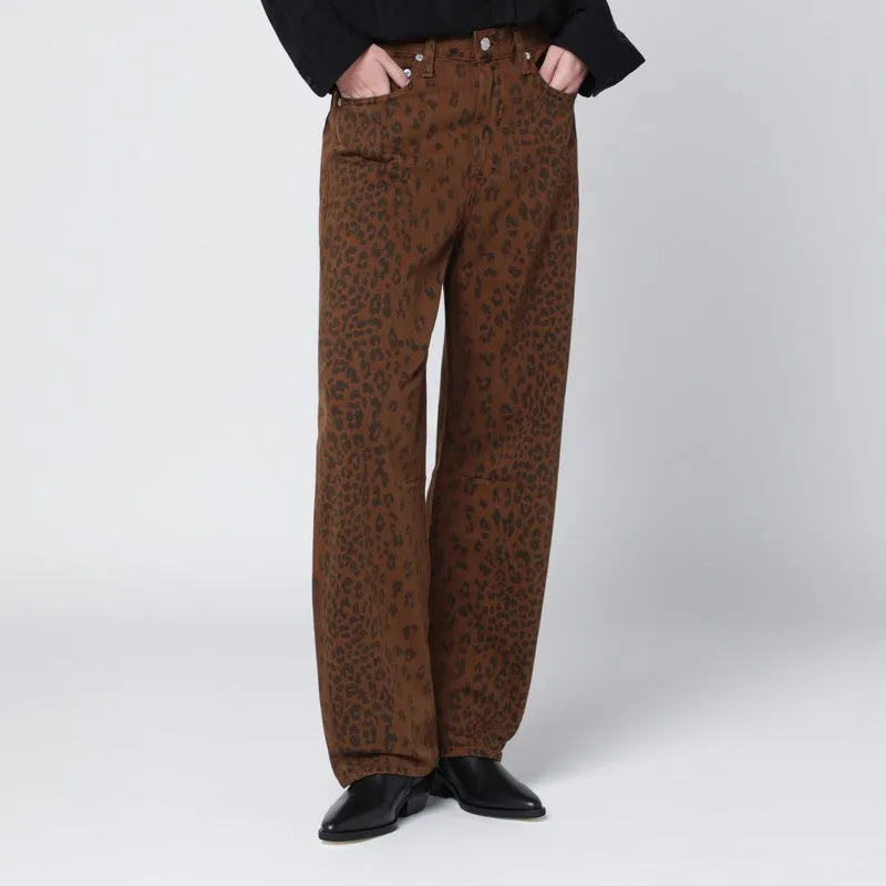 Relaxed Miro Jeans With Cheetah Print made by Citizens Of Humanity