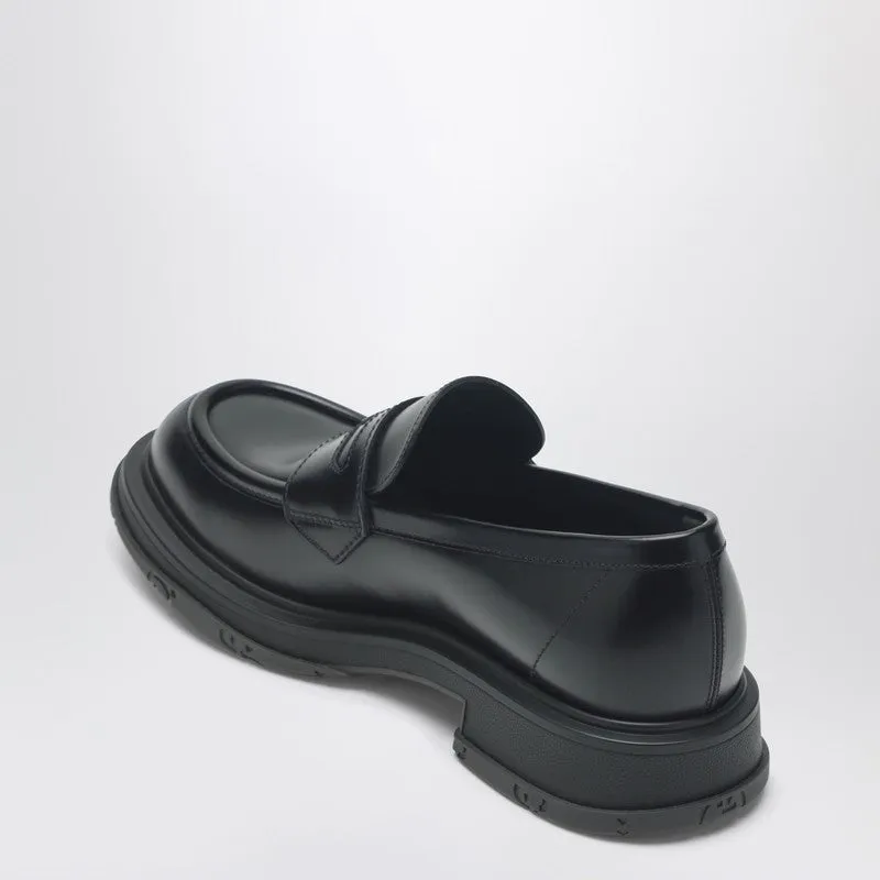 Black Leather Loafer With Logo sold by Wanan Luxury product image thumbnail 2
