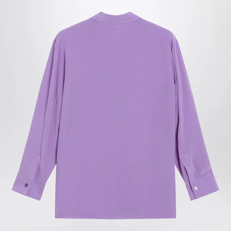 Purple Silk Shirt sold by Wanan Luxury product image thumbnail 2