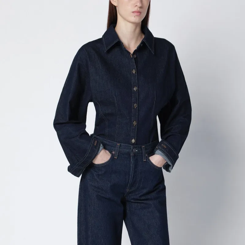 Dark Indigo Denim Shirt made by Agolde