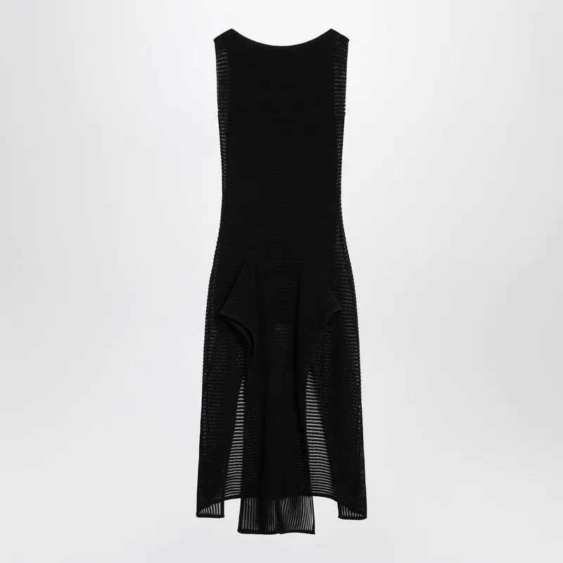 Black Knit Dress With Ruches made by Alaia