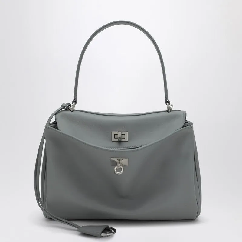 Small Rodeo Bag In Smooth Grey Calfskin sold by Wanan Luxury