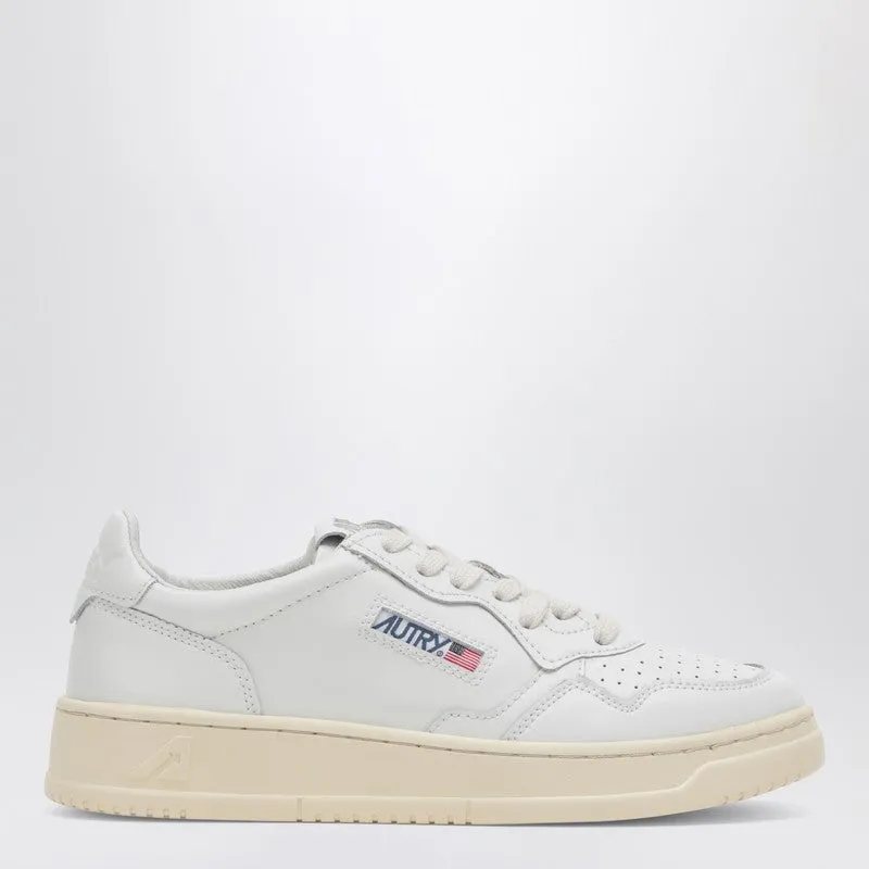 Medalist Low White Leather Sneaker sold by Wanan Luxury