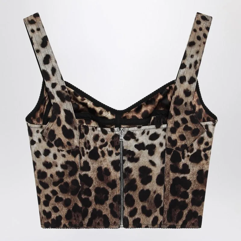 Leopard-Print Bustier sold by Wanan Luxury product image thumbnail 2