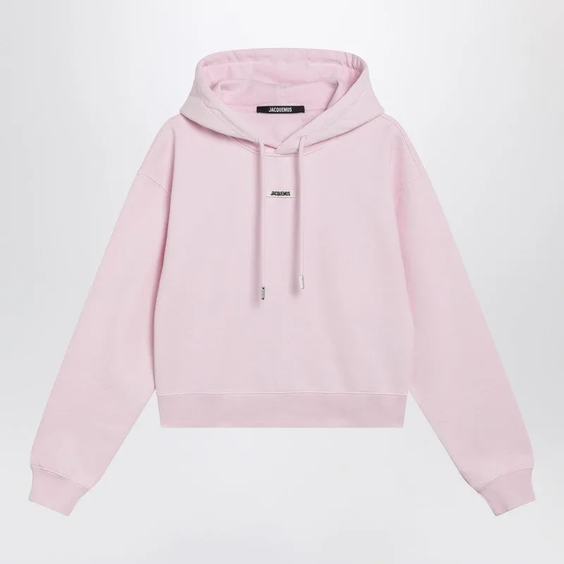 Pink Hoodie With Logo made by Jacquemus