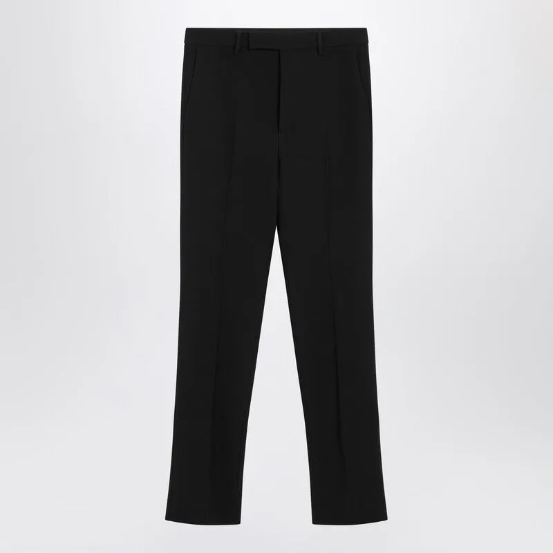 Black Skinny Wool Trousers sold by Wanan Luxury