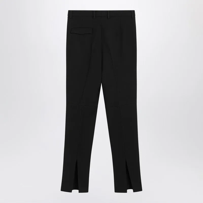 Black Skinny Wool Trousers sold by Wanan Luxury product image thumbnail 2