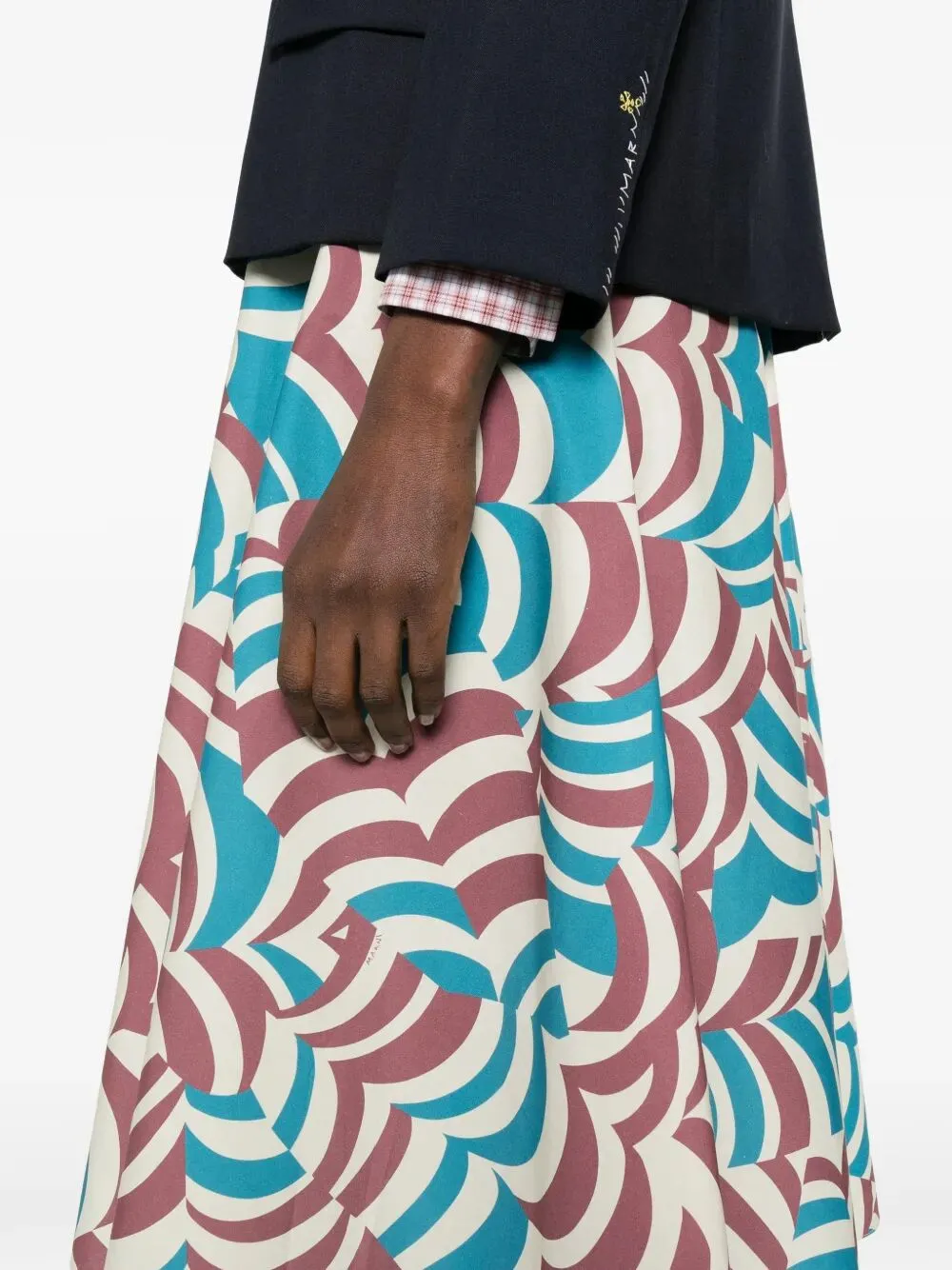 Printed Cotton Midi Skirt sold by Wanan Luxury product image thumbnail 5