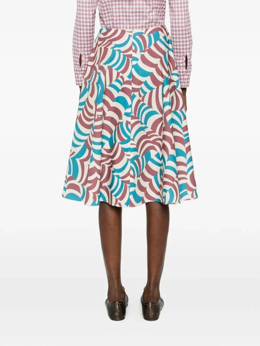 Printed Cotton Midi Skirt sold by Wanan Luxury product image thumbnail 3