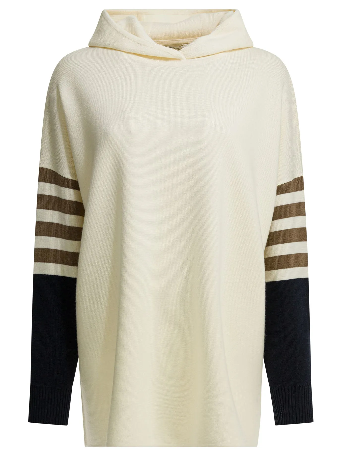 Virgin Wool Hooded Sweater Knitwear White sold by Wanan Luxury