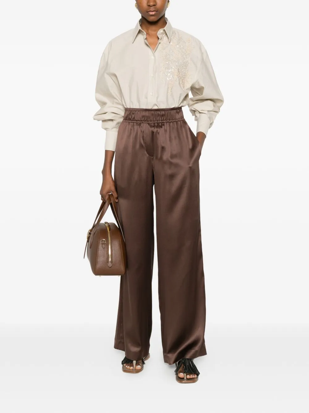 Embroidered Cotton Shirt sold by Wanan Luxury product image thumbnail 4