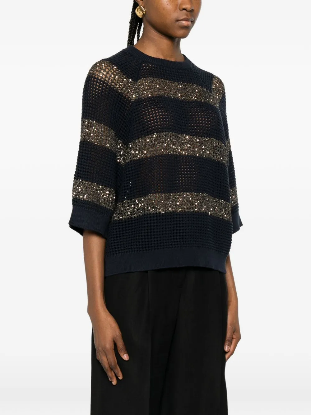 Cotton Crewneck Sweater sold by Wanan Luxury product image thumbnail 3