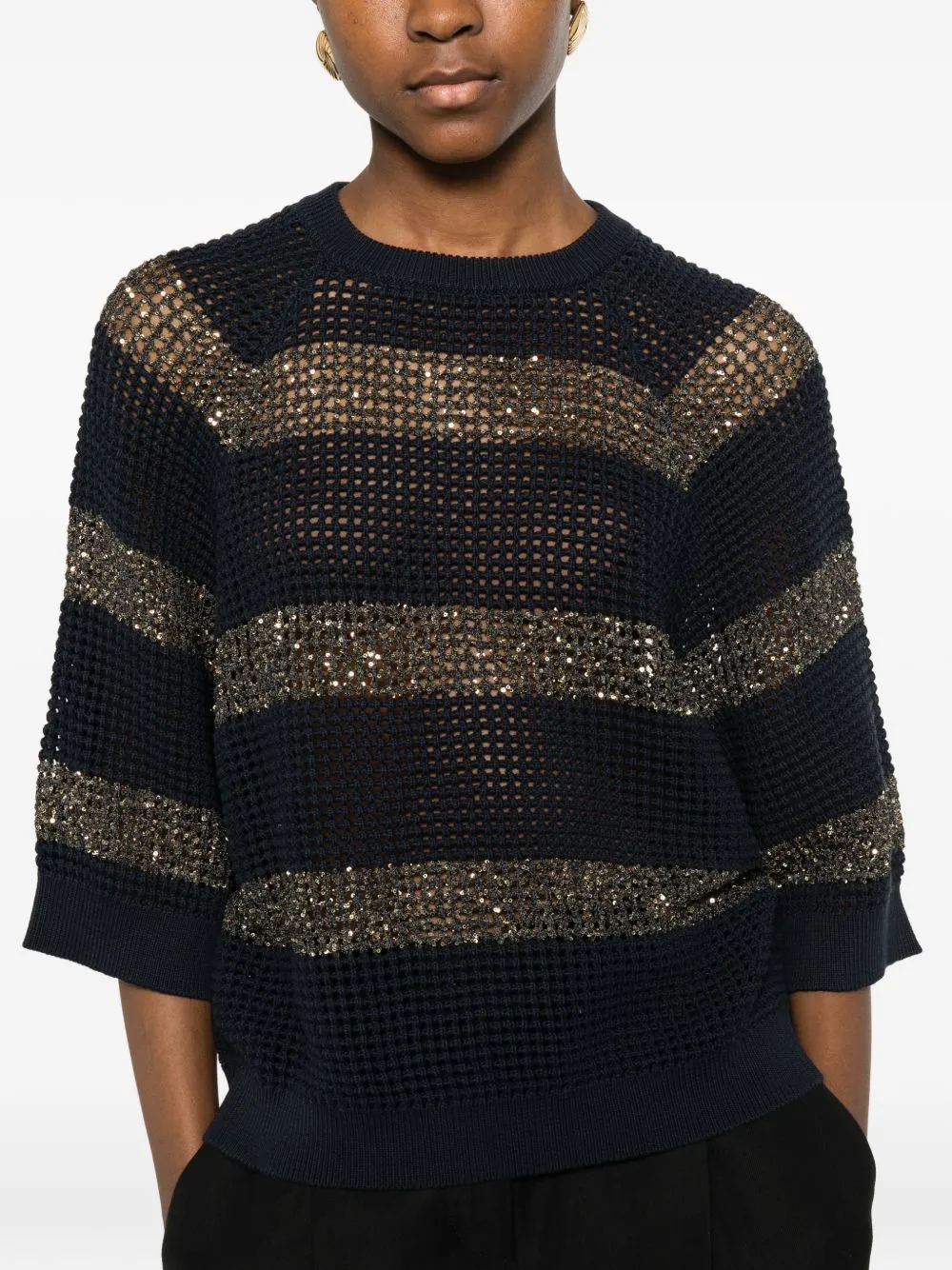 Cotton Crewneck Sweater sold by Wanan Luxury product image thumbnail 2