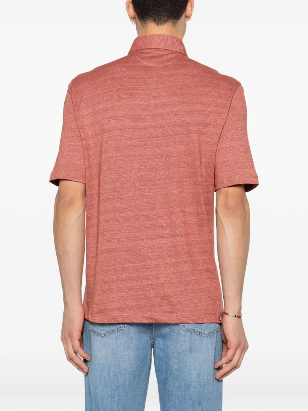 Linen And Cotton Polo Shirt sold by Wanan Luxury product image thumbnail 3