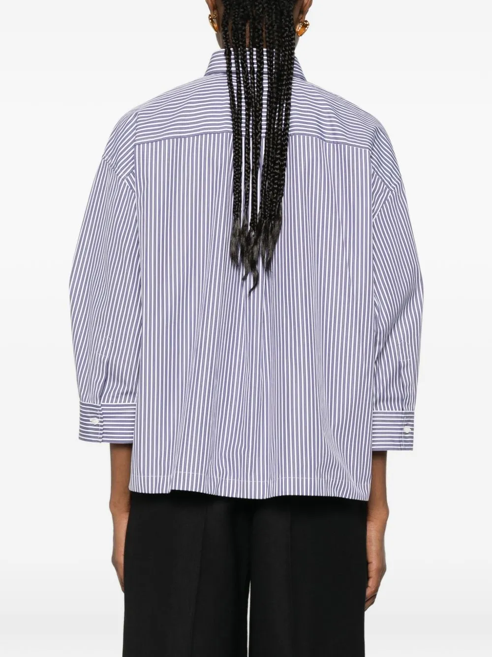 Striped Cotton Shirt sold by Wanan Luxury product image thumbnail 5