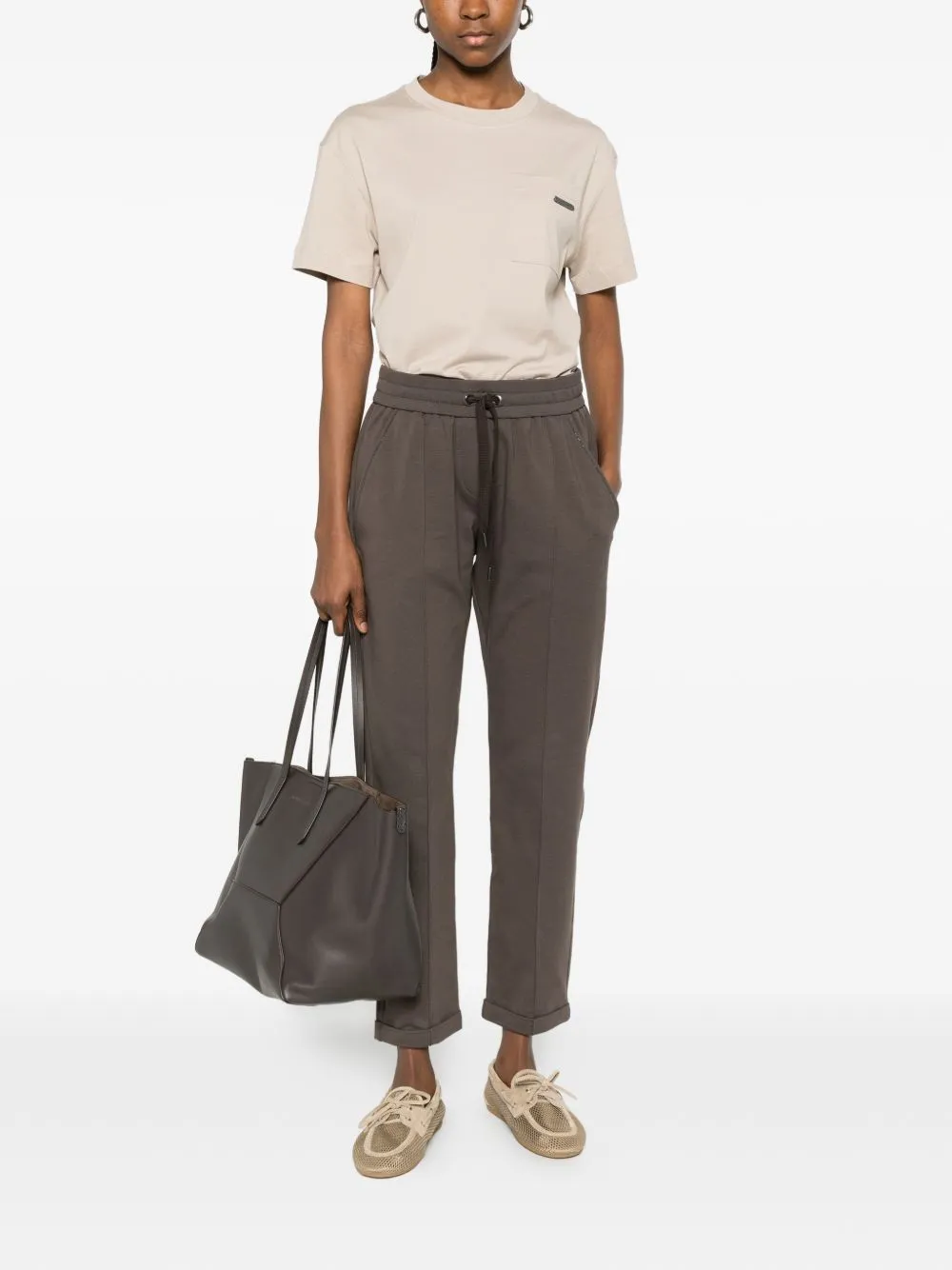 Cotton Drawstring Trousers sold by Wanan Luxury product image thumbnail 5