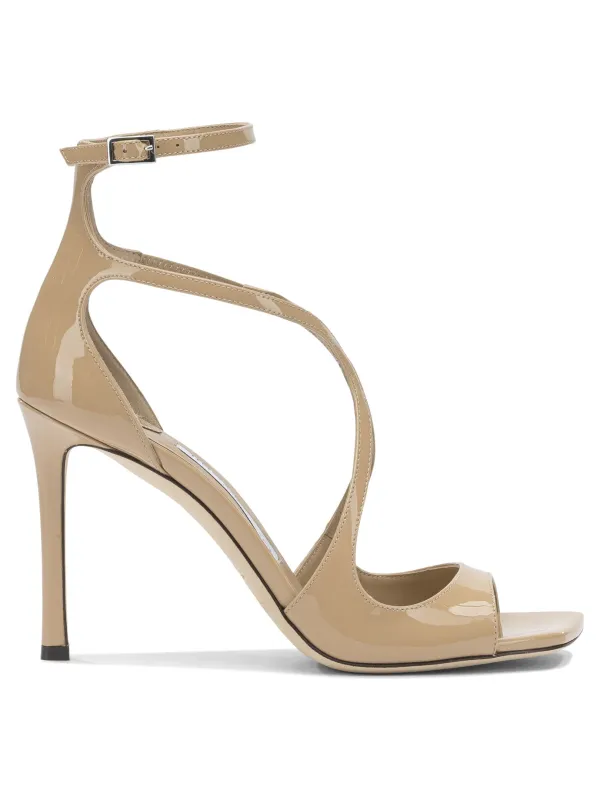 Azia 95mm Sandals Beige made by Jimmy Choo