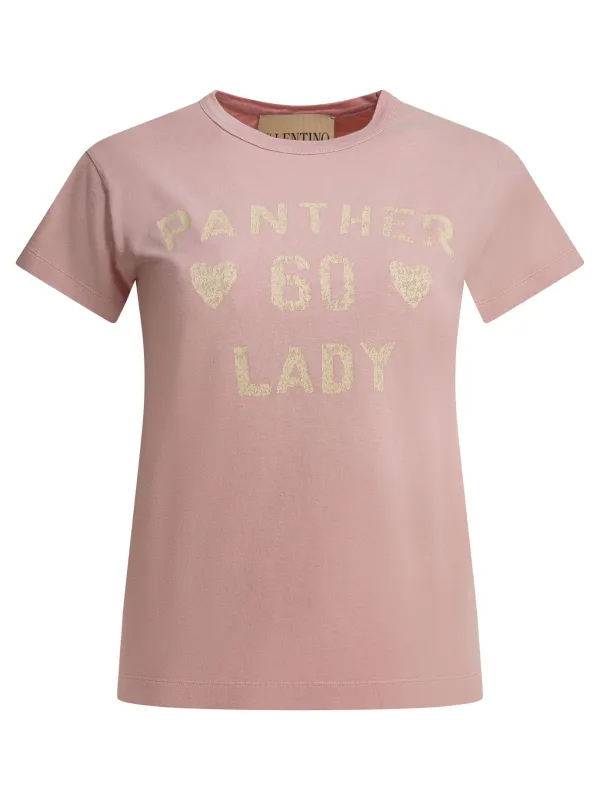 Panther Lady T-Shirts Pink sold by Wanan Luxury