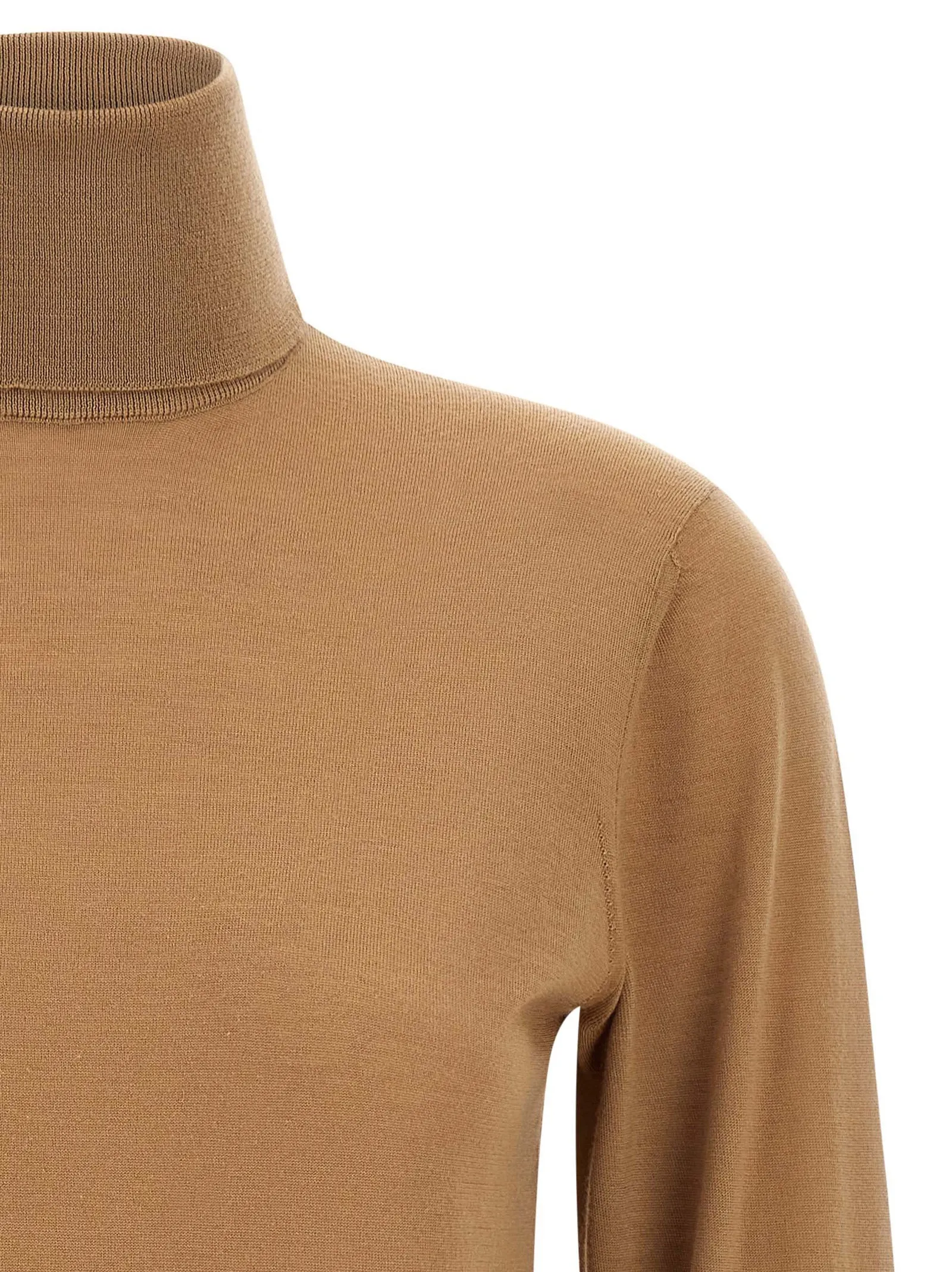Cashmere Turtleneck Sweater Sweaters And Cardigans Beige sold by Wanan Luxury product image thumbnail 3