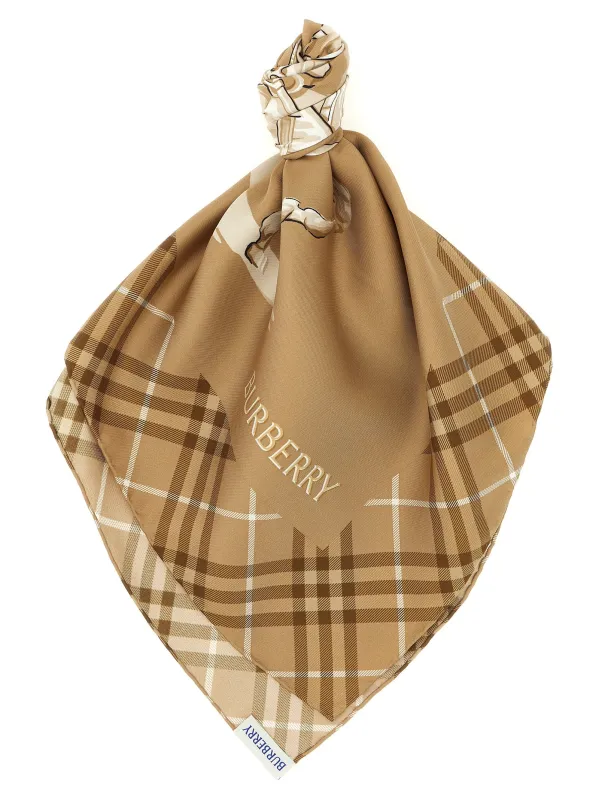 Horseman Scarves And Foulards Beige made by Burberry