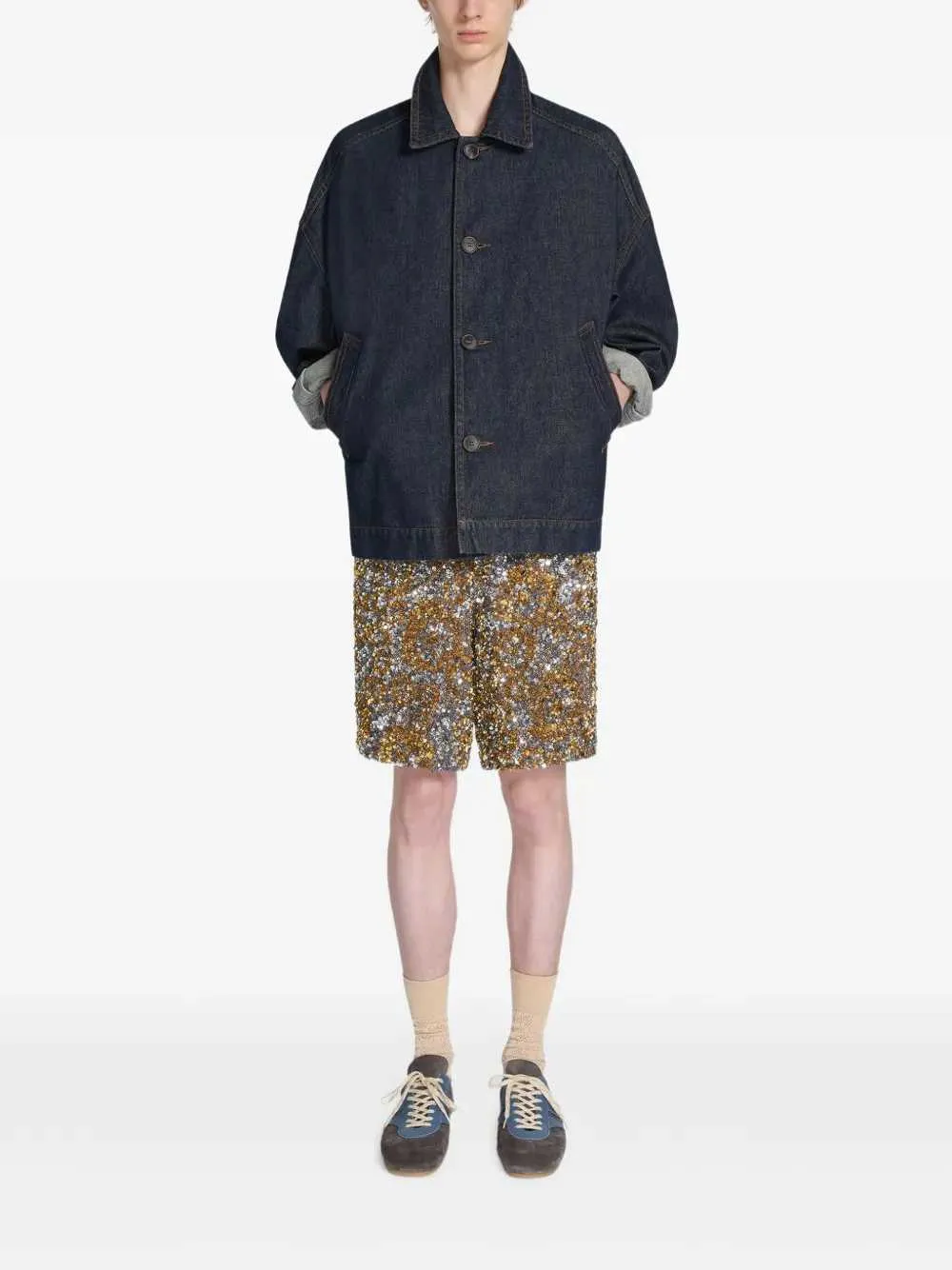 Suede Lace-Up Sneakers sold by Wanan Luxury product image thumbnail 4