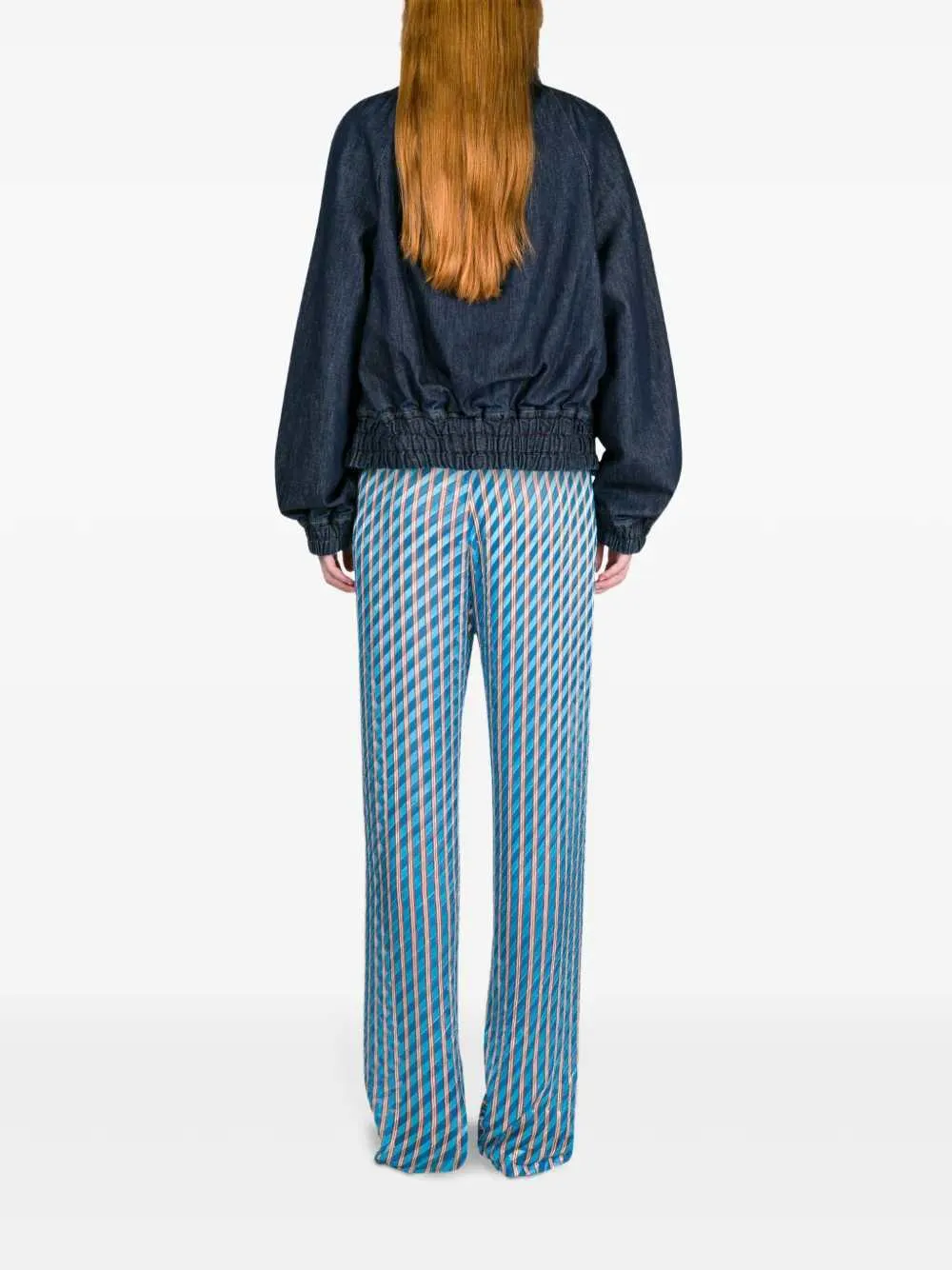 Ruffled Denim Jacket sold by Wanan Luxury product image thumbnail 4