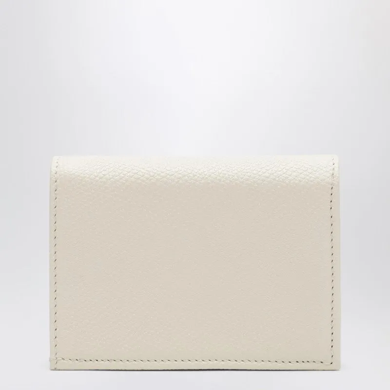 V Logo Signature Ivory Leather Wallet sold by Wanan Luxury product image thumbnail 2