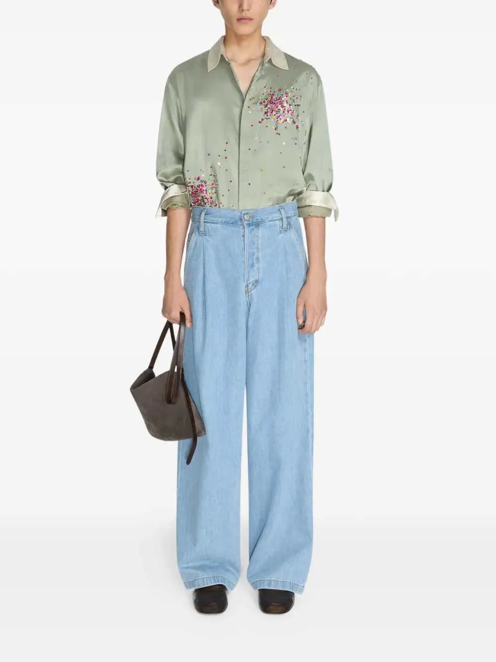 Pleated Jeans sold by Wanan Luxury product image thumbnail 2