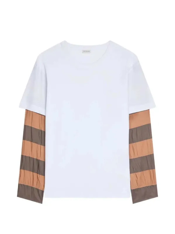 T-Shirt With Contrasting Sleeves sold by Wanan Luxury