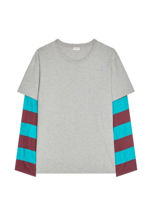 T-Shirt With Contrasting Sleeves sold by Wanan Luxury