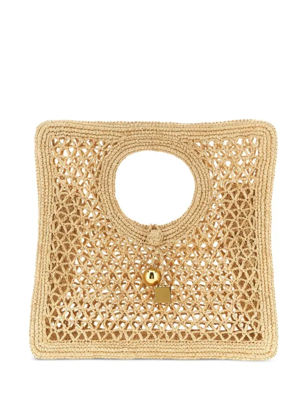 Le Petit Carre Spiaggia Rafia Handbag sold by Wanan Luxury