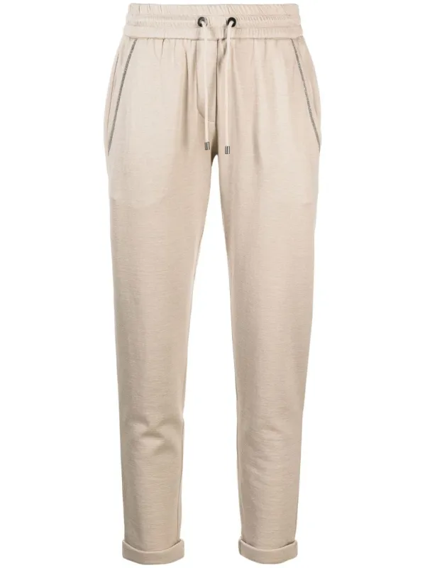 Cotton And Silk Blend Trousers made by Brunello Cucinelli