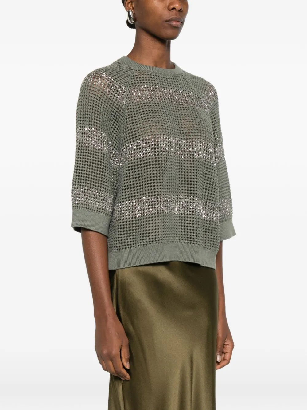 Cotton Crewneck Sweater sold by Wanan Luxury product image thumbnail 3