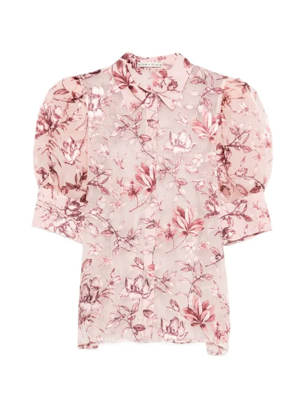Printed Scrunched Top made by Alice + Olivia