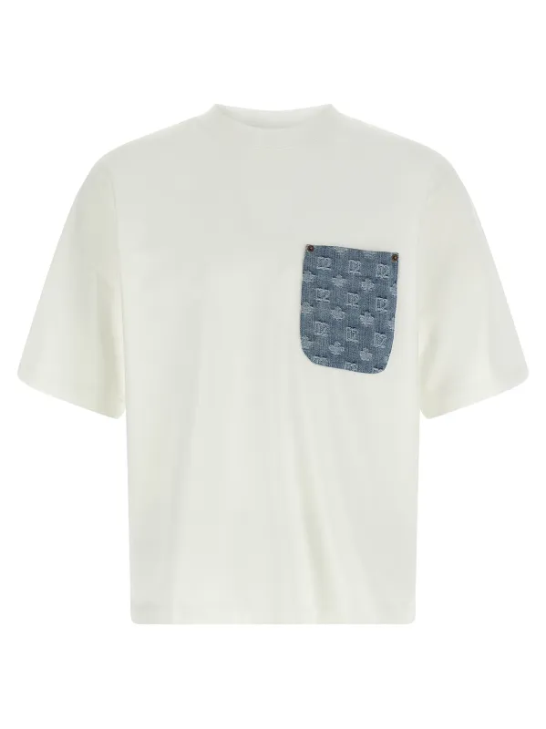 Jacquard Logo Pocket T-Shirt White sold by Wanan Luxury