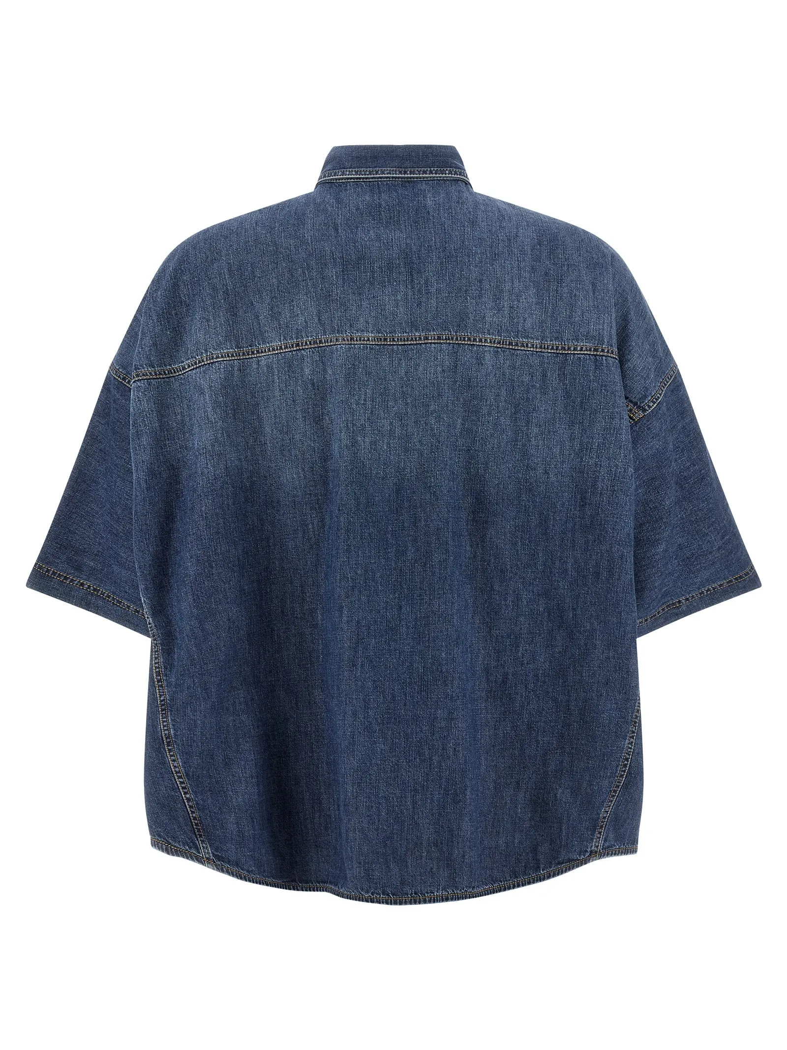 Shiny Pockets Shirt And Blouse Blue sold by Wanan Luxury product image thumbnail 2