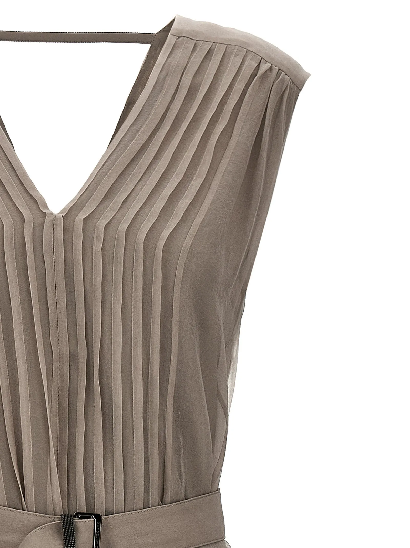 Silk Dress Dresses Beige sold by Wanan Luxury product image thumbnail 3