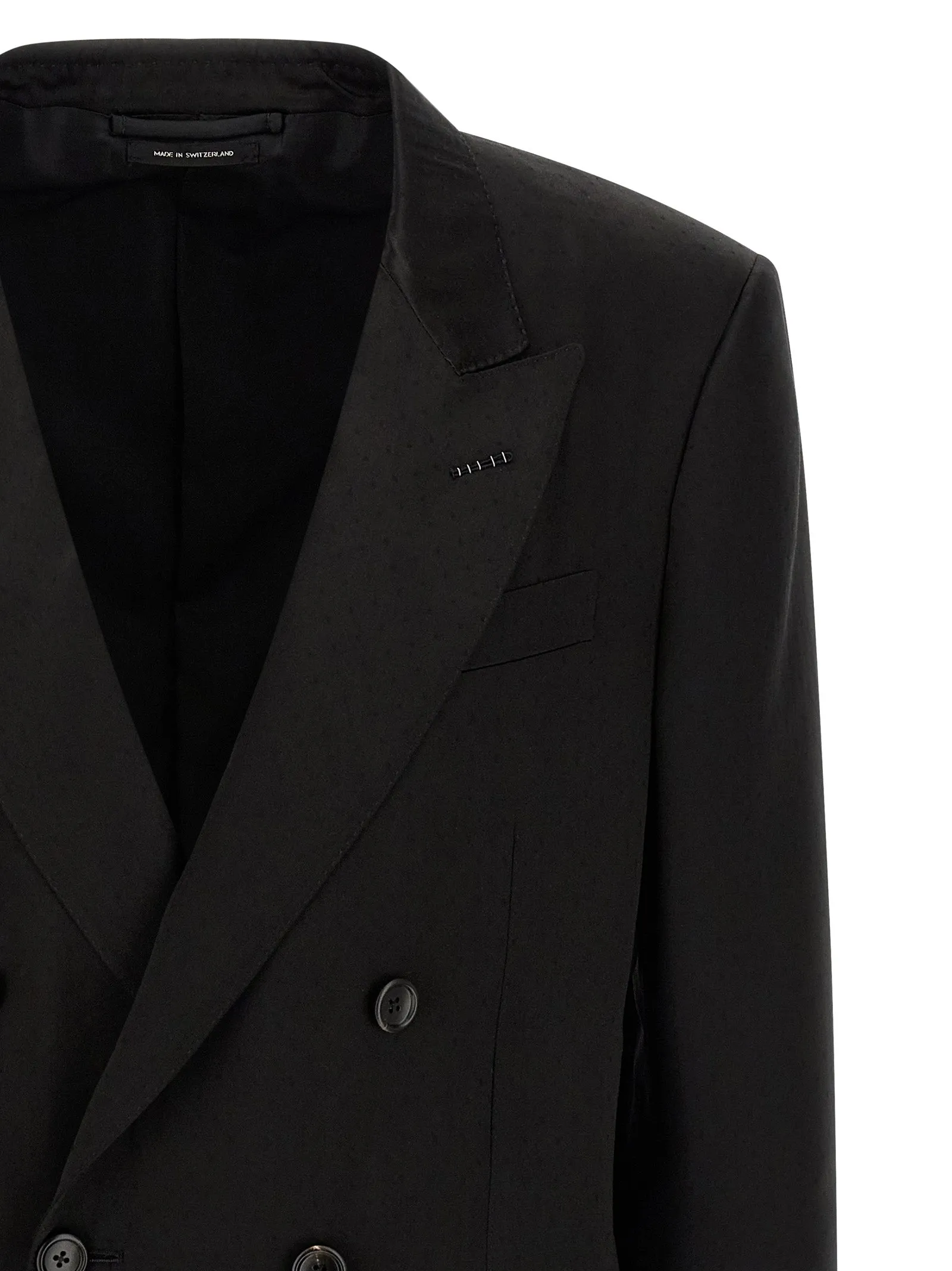Tone-On-Tone Polka Dot Blazer Black sold by Wanan Luxury product image thumbnail 3