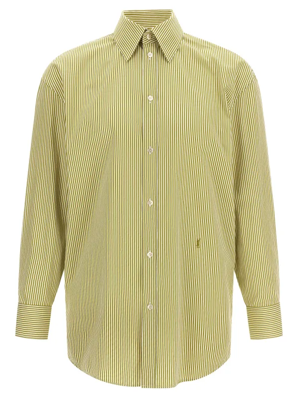 Striped Shirt Shirt And Blouse Green sold by Wanan Luxury