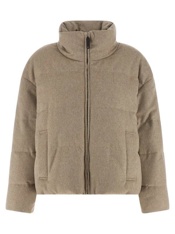 Mtcdestino Puffer Jackets Beige made by Wanan Luxury
