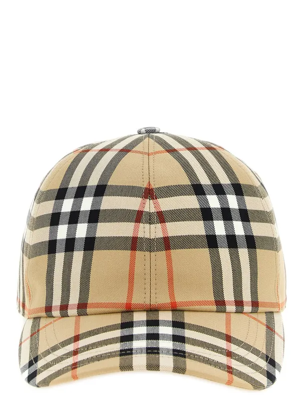 Burberry Check Cap Hats Beige sold by Wanan Luxury