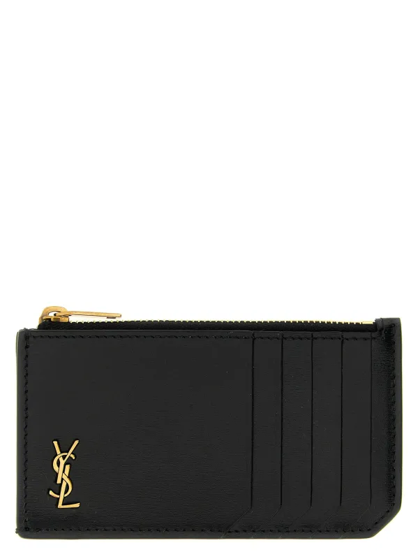 Fragments Tiny Cassandre Wallets And Card Holders Black made by Yves Saint Laurent