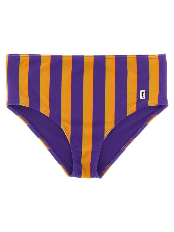 Striped Bikini Briefs Beachwear Multicolor sold by Wanan Luxury