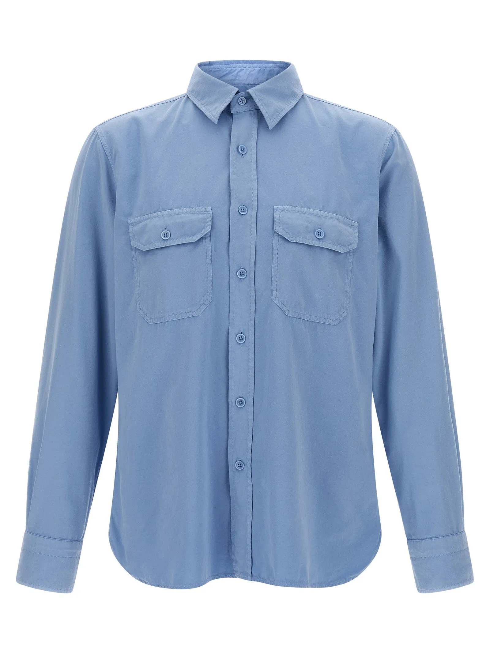 Faille Shirt Shirt And Blouse Light Blue sold by Wanan Luxury