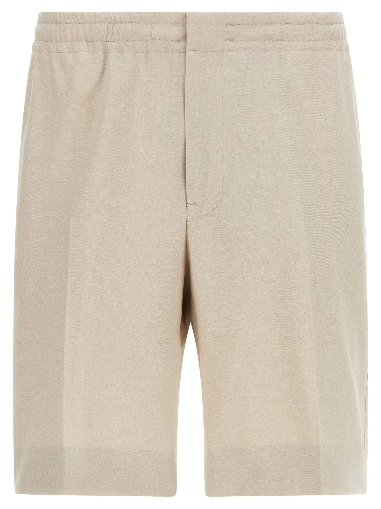 Linen Bermuda Shorts Bermuda And Short Beige sold by Wanan Luxury