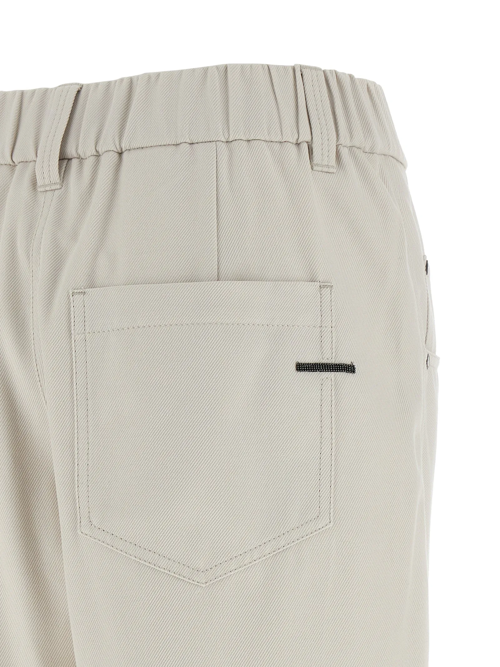 Shiny Bartack Pants Beige sold by Wanan Luxury product image thumbnail 4
