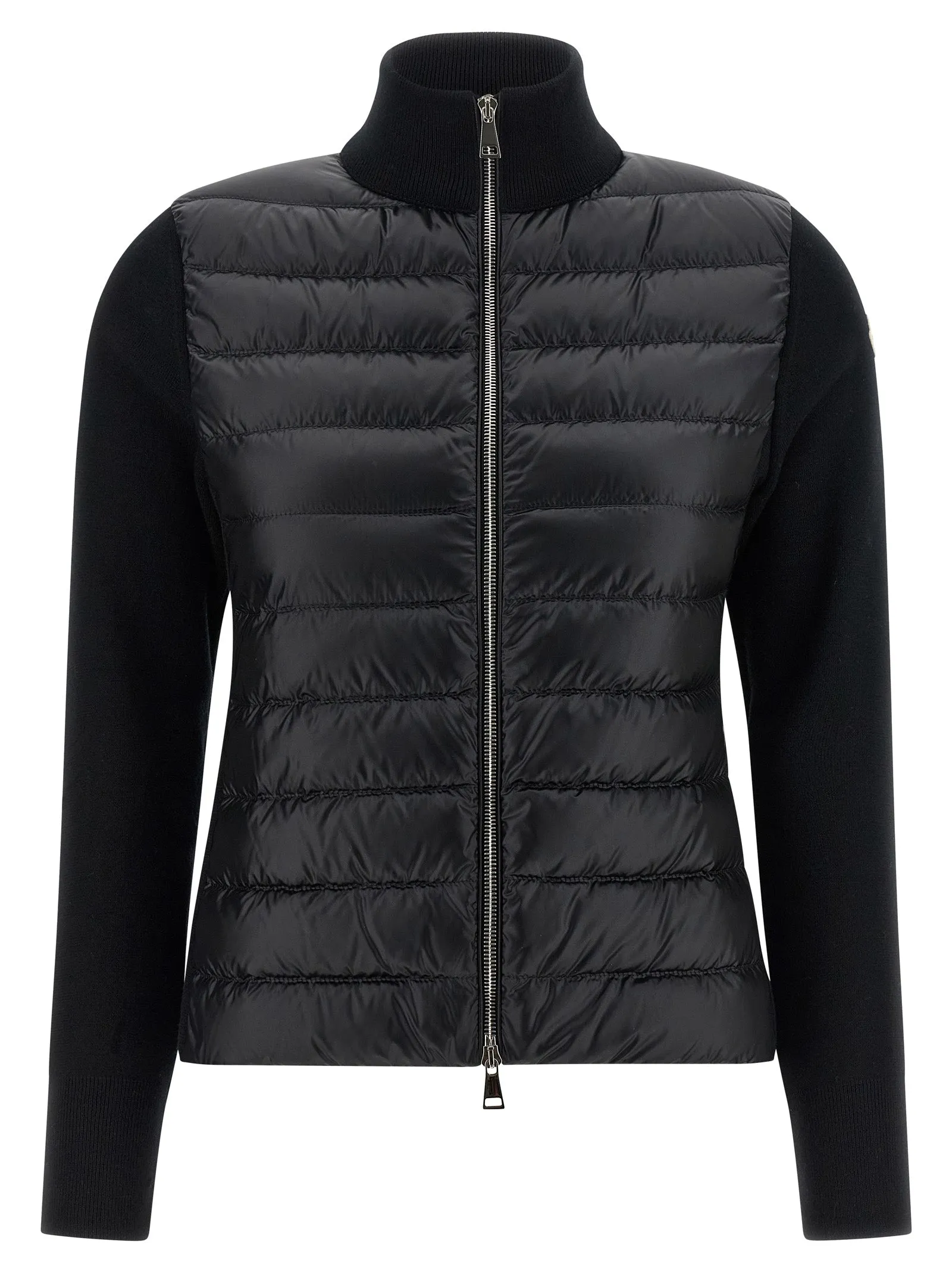 Two-Material Cardigan Sweaters And Cardigans Black sold by Wanan Luxury
