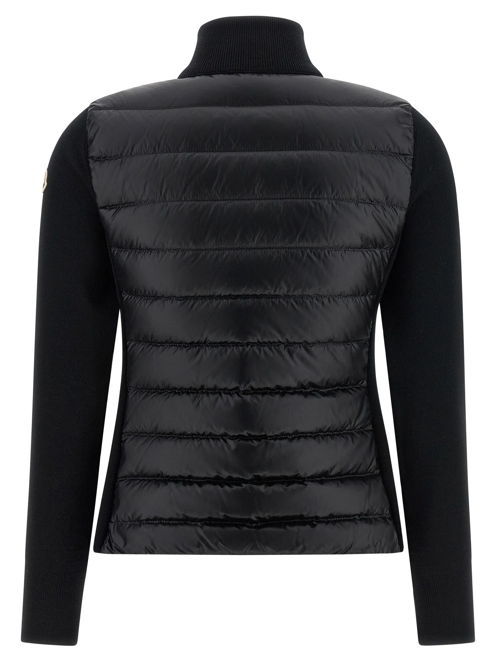 Two-Material Cardigan Sweaters And Cardigans Black sold by Wanan Luxury product image thumbnail 2