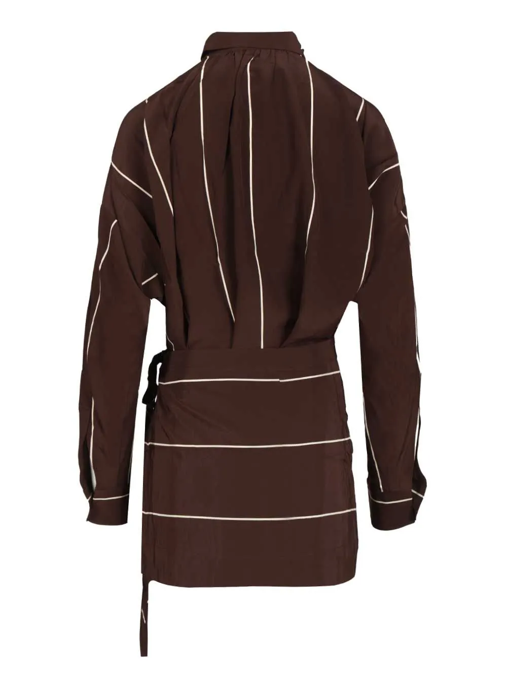 Orta Silk Mini Dress Dresses Brown sold by Wanan Luxury product image thumbnail 2